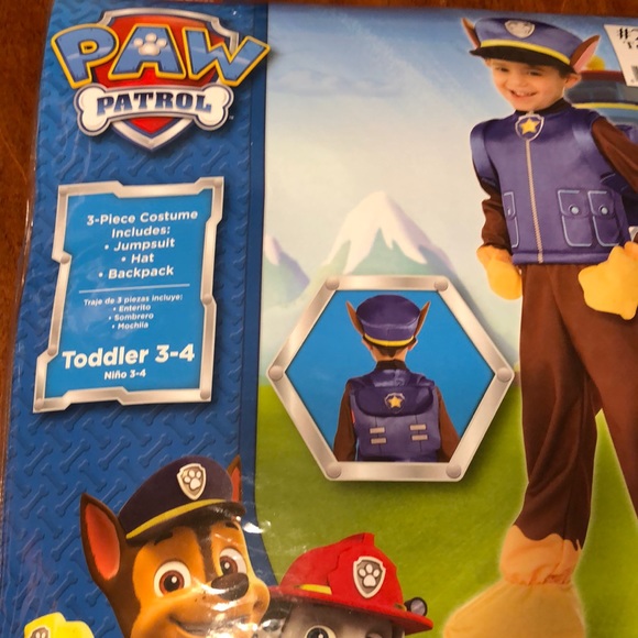 Paw Patrol Chase Children’s Costume! New! - Picture 6 of 6